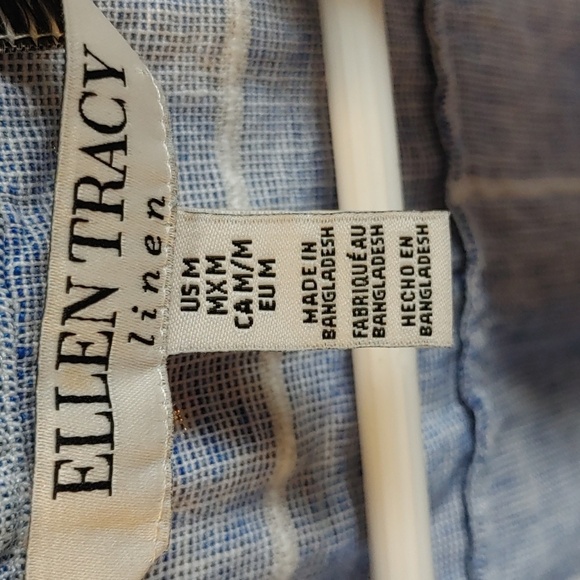 💚ELLEN TRACY SLEEVELESS LINEN TOP - Picture 2 of 7